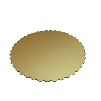 Customizable Round Cake Pads Gold