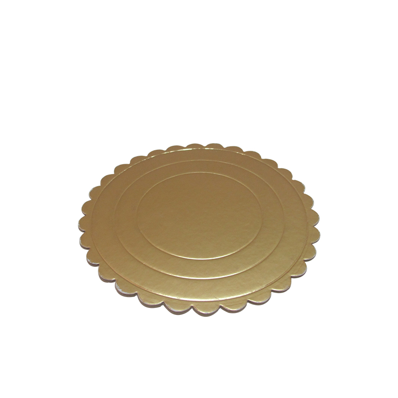Customizable Round Cake Pads Gold