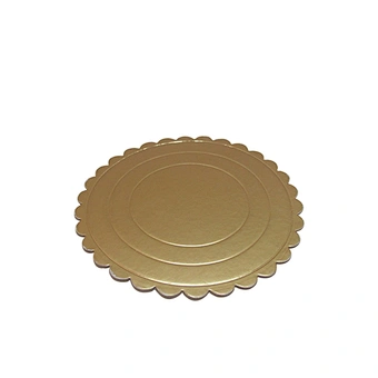 Customizable Round Cake Pads Gold